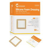 HoffenCare® Silicone Foam Dressing With Adhesive Border